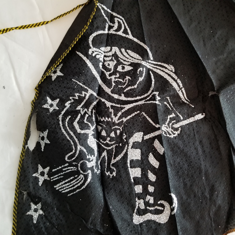 🎃SOLD! Rare! Vintage Halloween Cat Mask Witch Costume - Picture 2 of 12